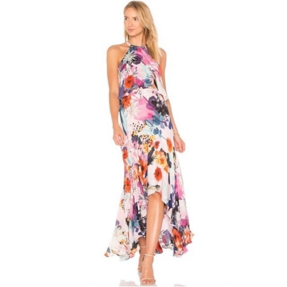 Parker Dresses & Skirts - Parker black floral evening gown, size 0